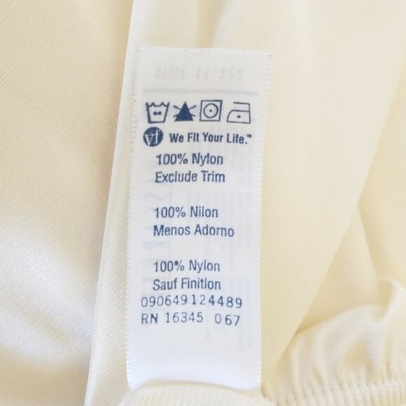 Vassarette Vintage Ivory Half Slip Under Skirt M 28" Side Split Nylon U.S.A. - Picture 6 of 8